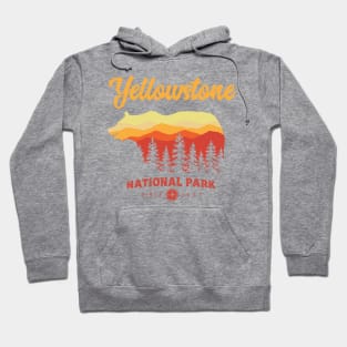 Yellowstone National Park Grizzly Bear Vintage Hoodie